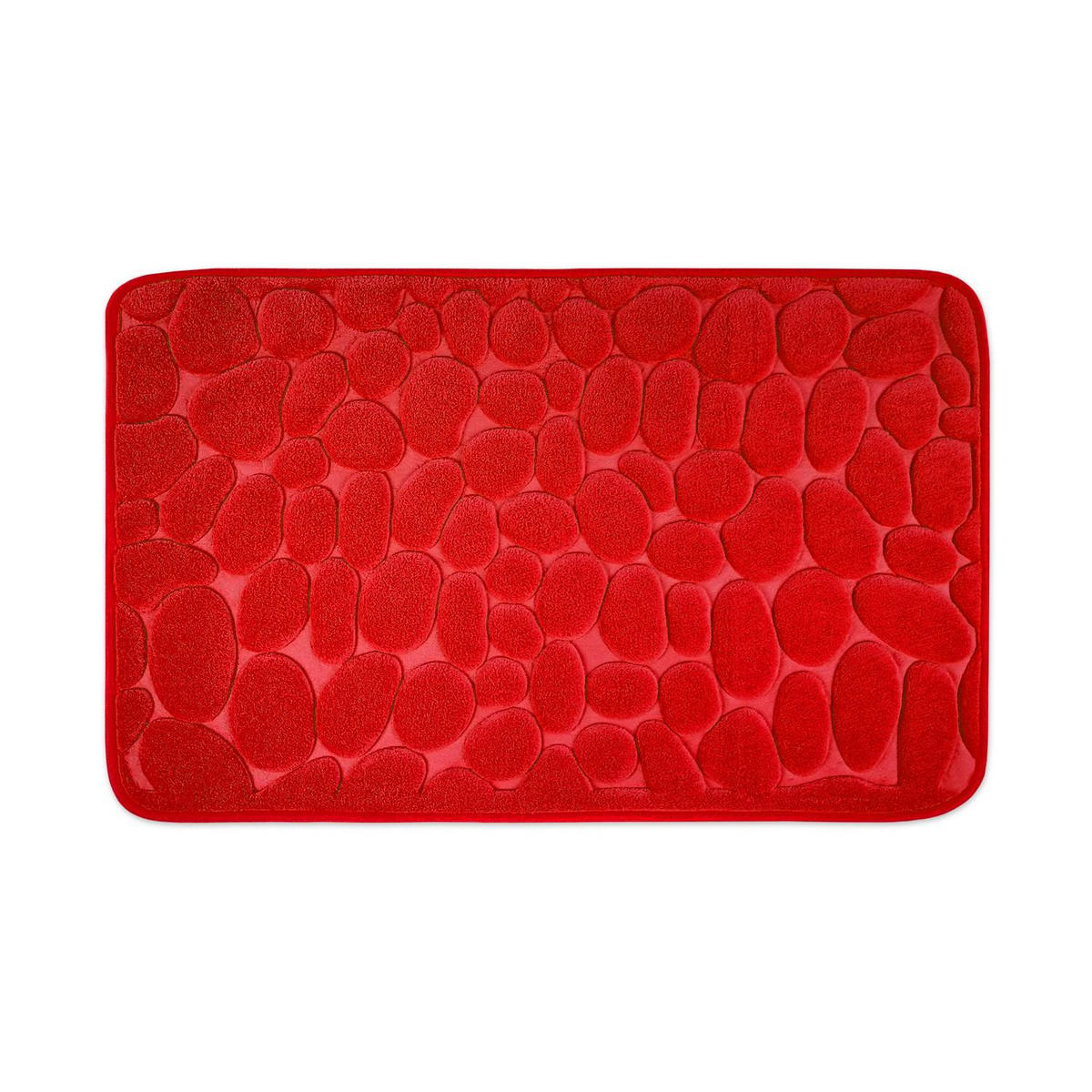 MEMORYSCHAUM BADEMATTE LONDON - Rot, Textil (60/100cm) - WohnDirect