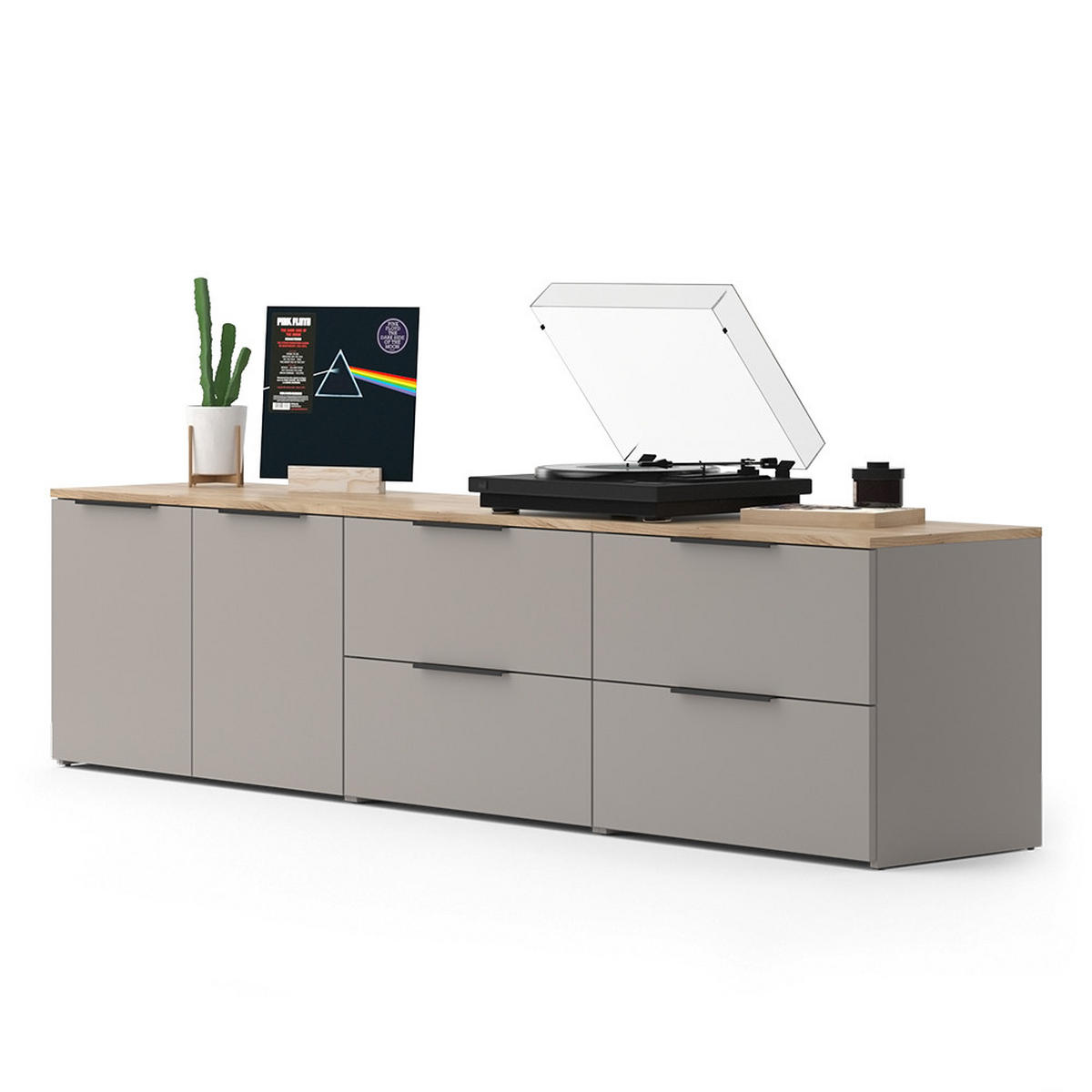 ŽIVÁ STĚNA Wido Greige - Sonoma dub/šedobéžová, kompozitní dřevo (80/50/40cm) - Vicco