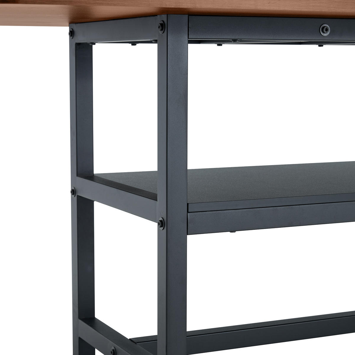 ESSTISCH 160/90/76 cm im Industriedesign DE-40049 Nussbaum - Walnussfarben, Holzwerkstoff (90/160/76cm) - ComfortXL