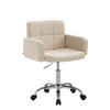 ARBEITSHOCKER Lausanne Stoff creme - Naturfarben, Metall (60/89/52cm) - TPFLiving
