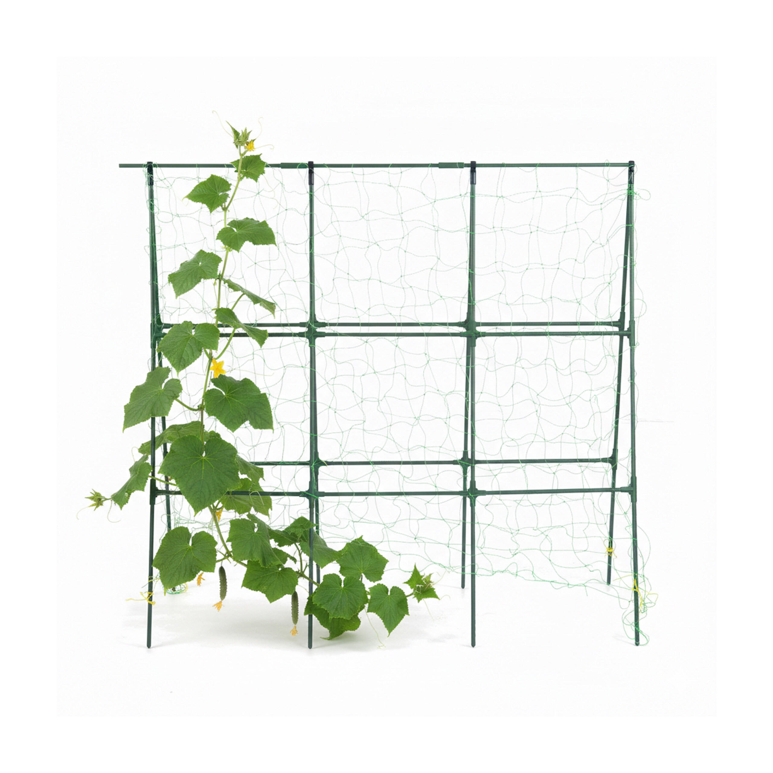 RANKHILFE Grün mit Netz 114x135 cm - Grün, Kunststoff/Metall (135/114/40cm) - Relaxdays