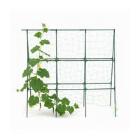 RANKHILFE Grün mit Netz 114x135 cm - Grün, Kunststoff/Metall (135/114/40cm) - Relaxdays