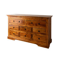 KOMMODE Akazie 145x49x85 honig lackiert OXFORD #0524 - Braun, Holz (145/85/49cm) - Massivmoebel24