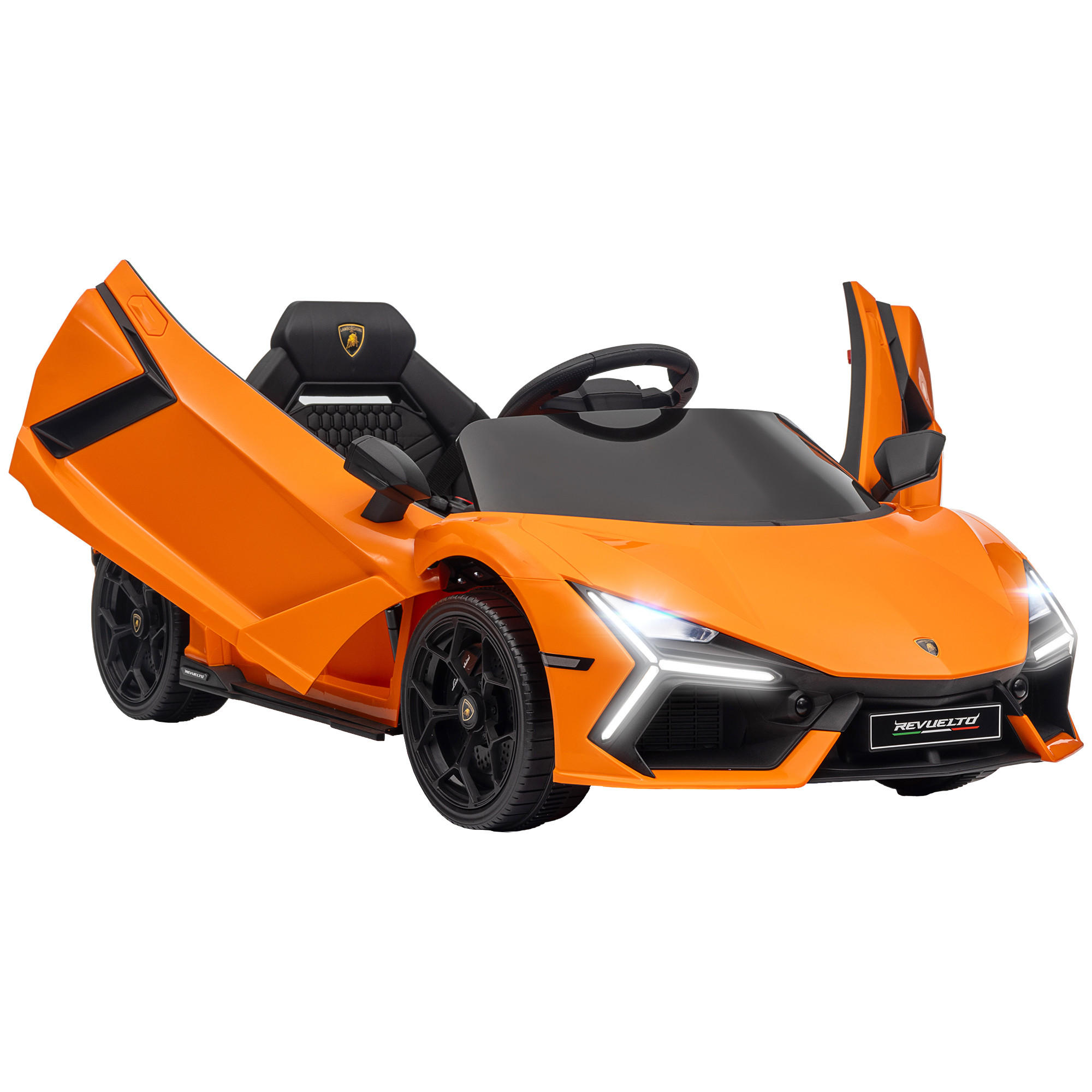 ELEKTROAUTO DE-06232 Lamborghini-inspiriert mit Fernbedienung Orange - Orange, Kunststoff/Metall (105/60/40cm) - ComfortXL