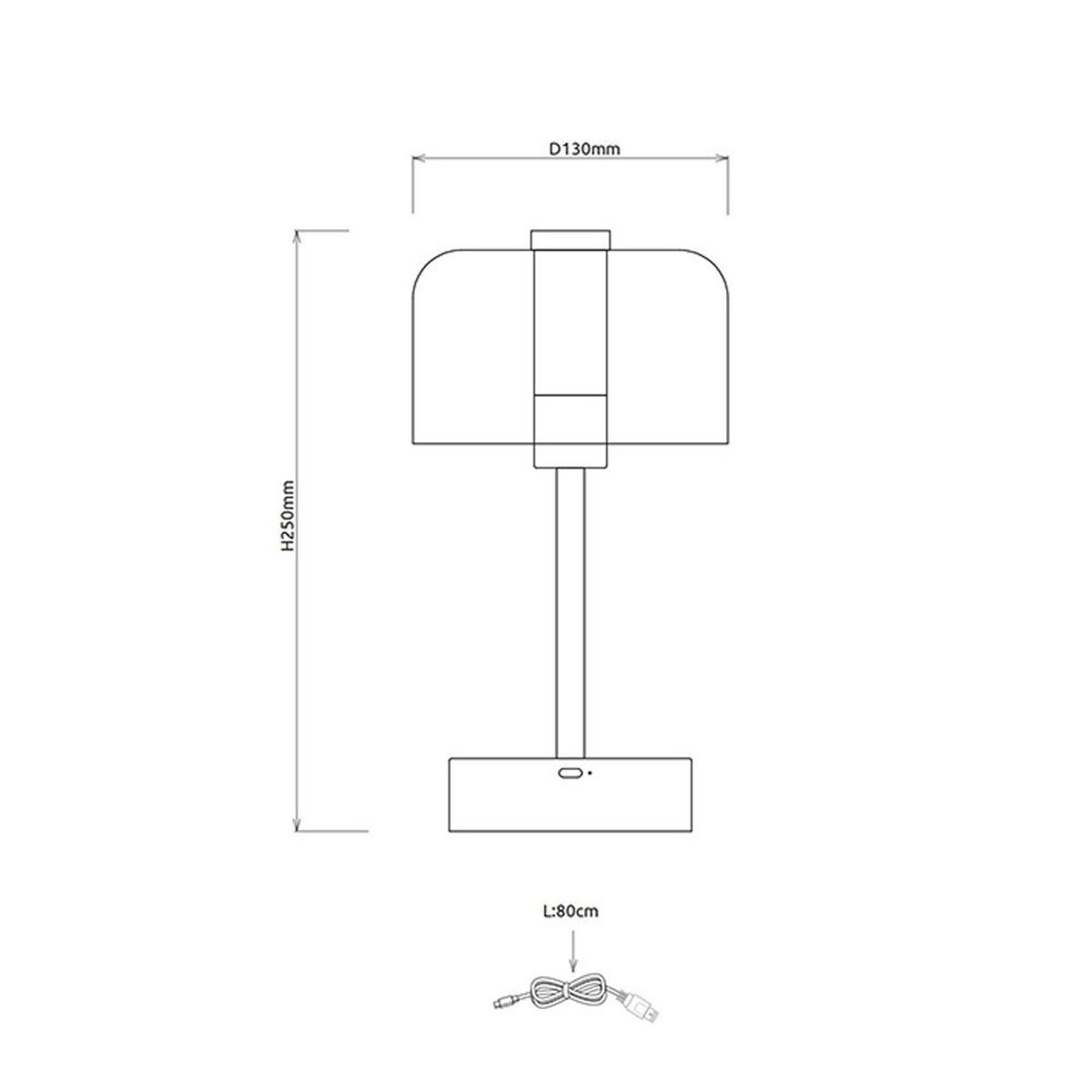 LED TISCHLEUCHTE Pilz Nickel, Silber, Touchdimmer, CCT - Silberfarben, Metall (13/13/25cm) - Globo Lighting