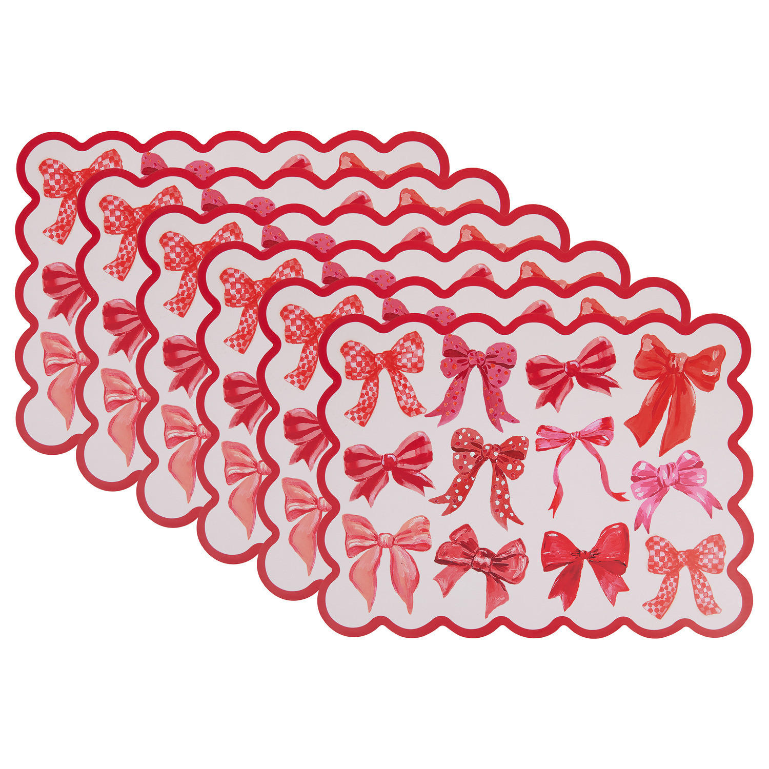 TISCHSET (6er Set) Bow - Rosa, Holzwerkstoff (43/32cm) - BUTLERS