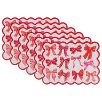 TISCHSET (6er Set) Bow - Rosa, Holzwerkstoff (43/32cm) - BUTLERS