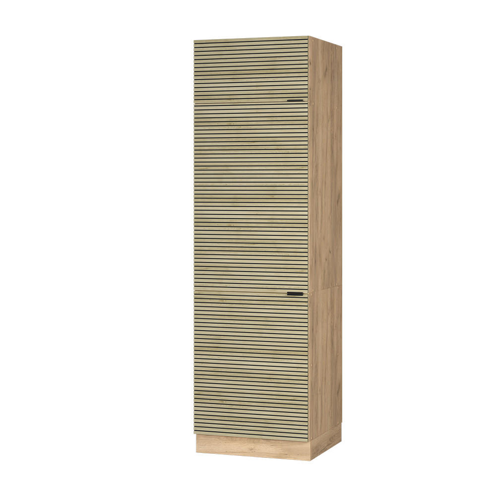KYLSKÅP Fame-Line Ekpanel 60 cm Ekfärgad, Honungsek 206.8/60/58.1 cm