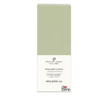 SPANNBETTLAKEN Premium Jersey Baumwolle - Hellgrün, Naturmaterialien (90/200cm) - DarBene