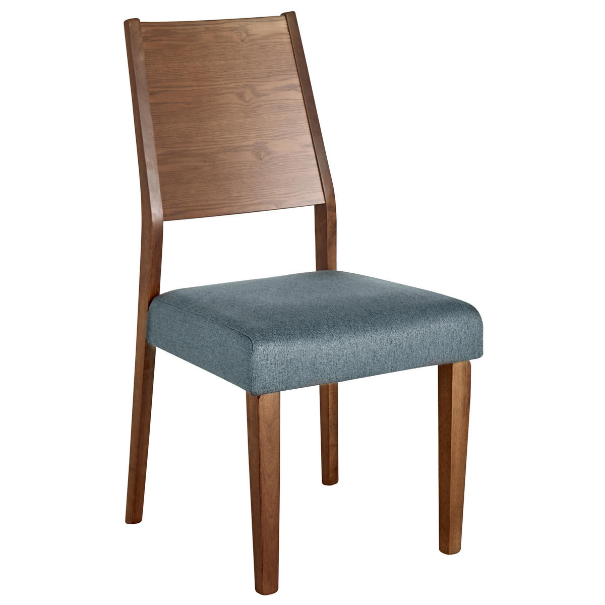 ÉTKEZŐSZÉK 2 darabos Szett Kaucsukfa Sötét fa színű Elmira - sötétbarna, textil/fa (48/94/43cm) - Beliani