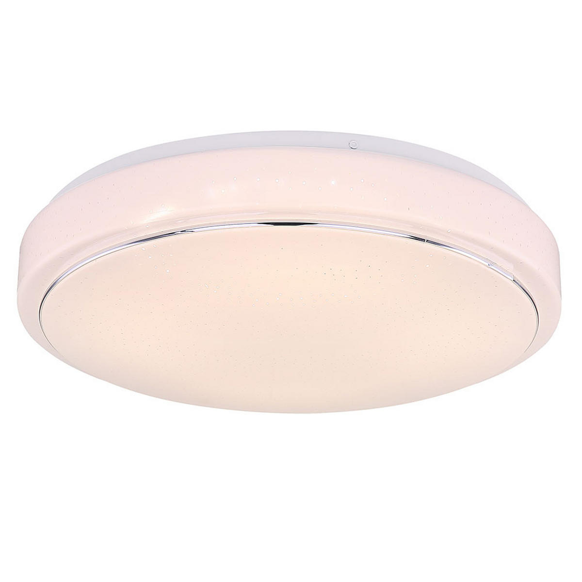 LED DECKENLEUCHTE Metall Weiß Opal - Weiß, Metall (37.5/37.5/8.5cm) - Globo Lighting