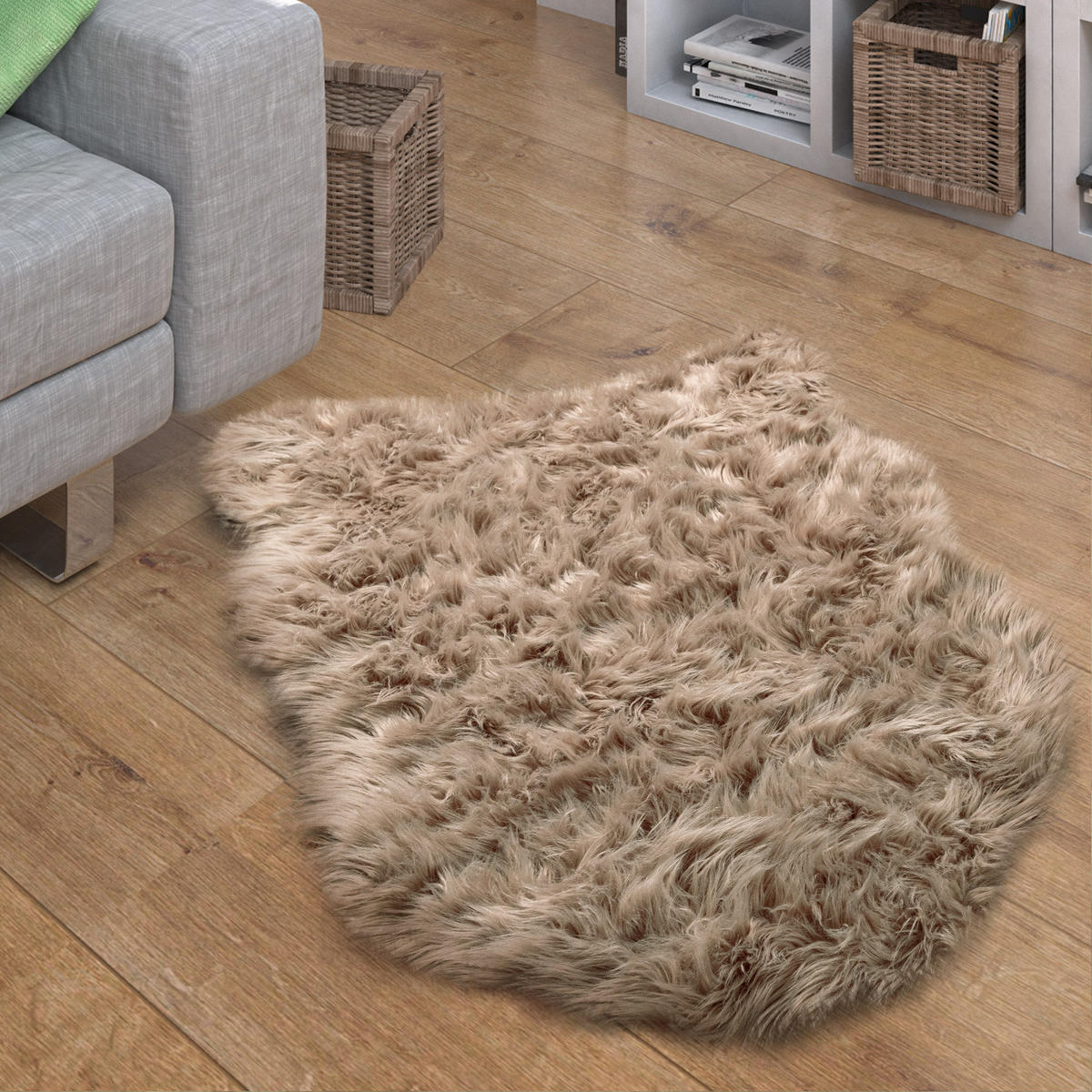 HOCHFLORTEPPICH 55/80 cm Playa 960 - Beige, Textil (55/80cm) - Paco Home