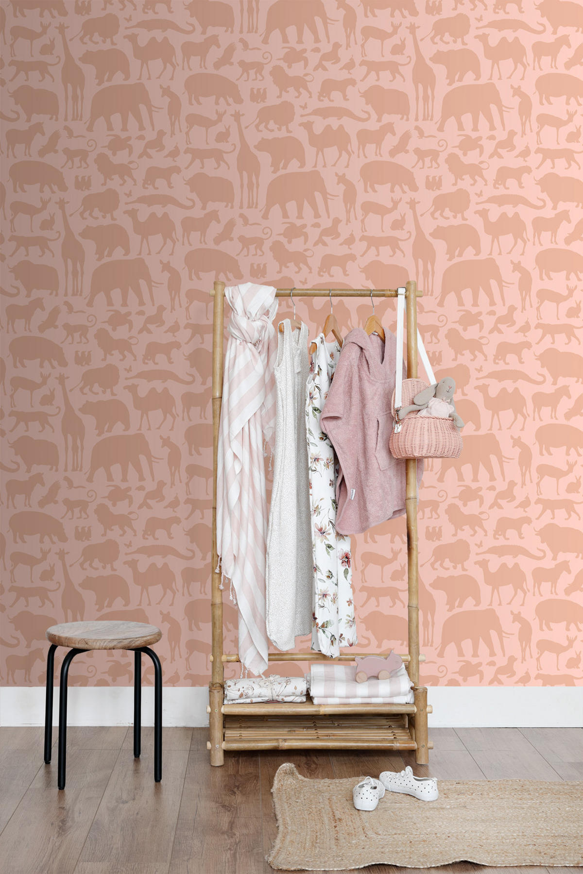 TAPETE Tiere 53 cm x 10.05 m - Terracotta, Papier (53/0.1cm) - ESTAhome