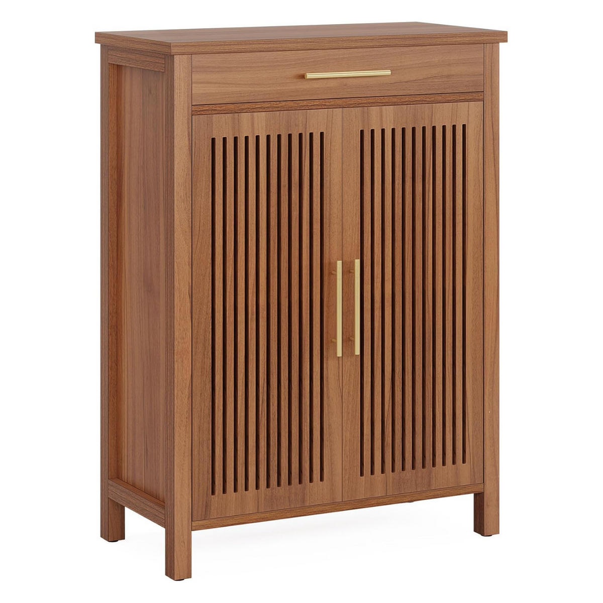 SCHUHSCHRANK Braun 80/36/109 cm - Walnussfarben/Braun, Holzwerkstoff (80/110/36cm) - Quality Elegance