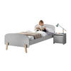 KINDERZIMMER Set Karilynn 1 Massivholz+MDF hellgrau - Hellgrau, Holz (210/73/110cm) - 58aufmkessel