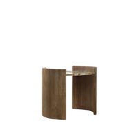 BEISTELLTISCH Loan Beige 52 cm x 46 cm - Beige, Stein (52/46/52cm) - Klast Home