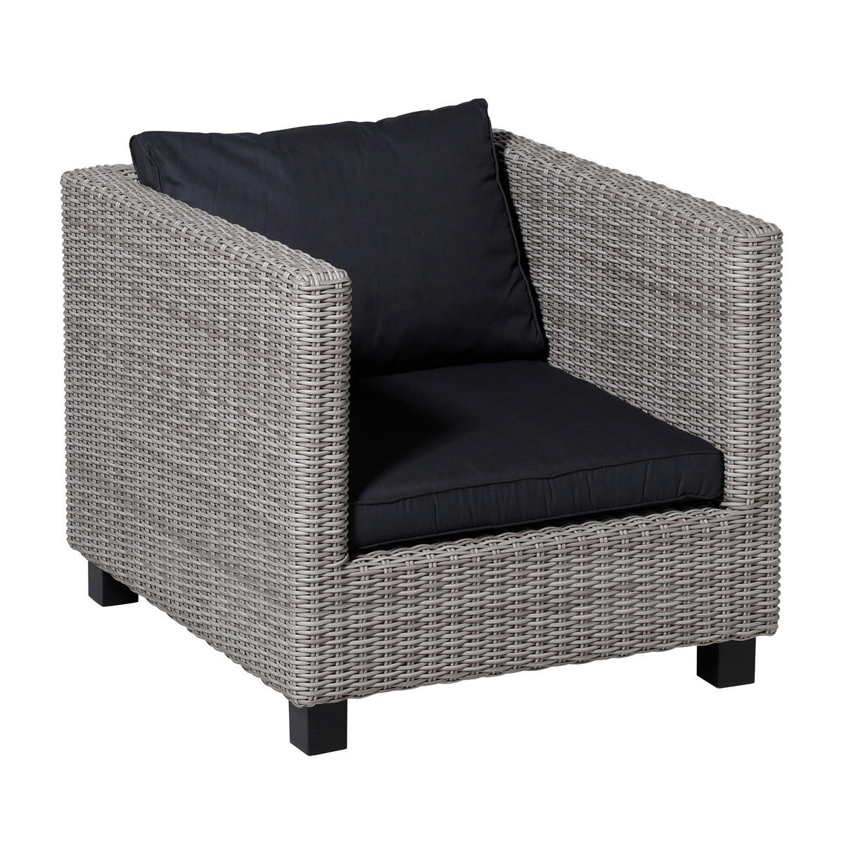 SITZKISSEN Basic 60/60 cm 2er-Set - Schwarz, Textil (60/8/60cm) - Madison