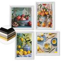WANDBILDER 4er-Set - 50x50 cm & 40x60 cm Weißer Rahmen - Matisses stilvolle Figuren - Weiß, Kunststoff (50/50cm) - ArtPrintCave