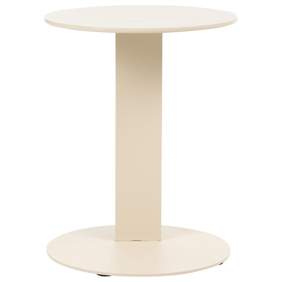 MĂSUȚĂ AUXILIARĂ DE EXTERIOR 40/40/metal bej Vanzago - bej, metal (40/40/51cm) - Beliani