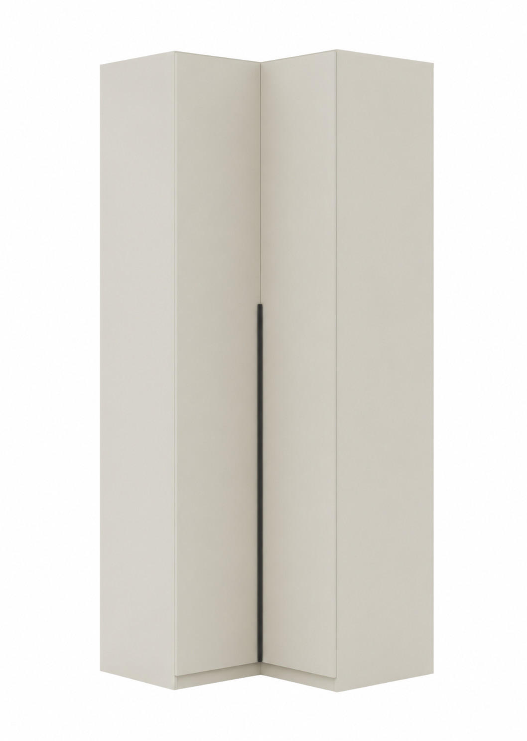 BM-Möbel Eckkleiderschrank Kaschmir 100x245x42 cm