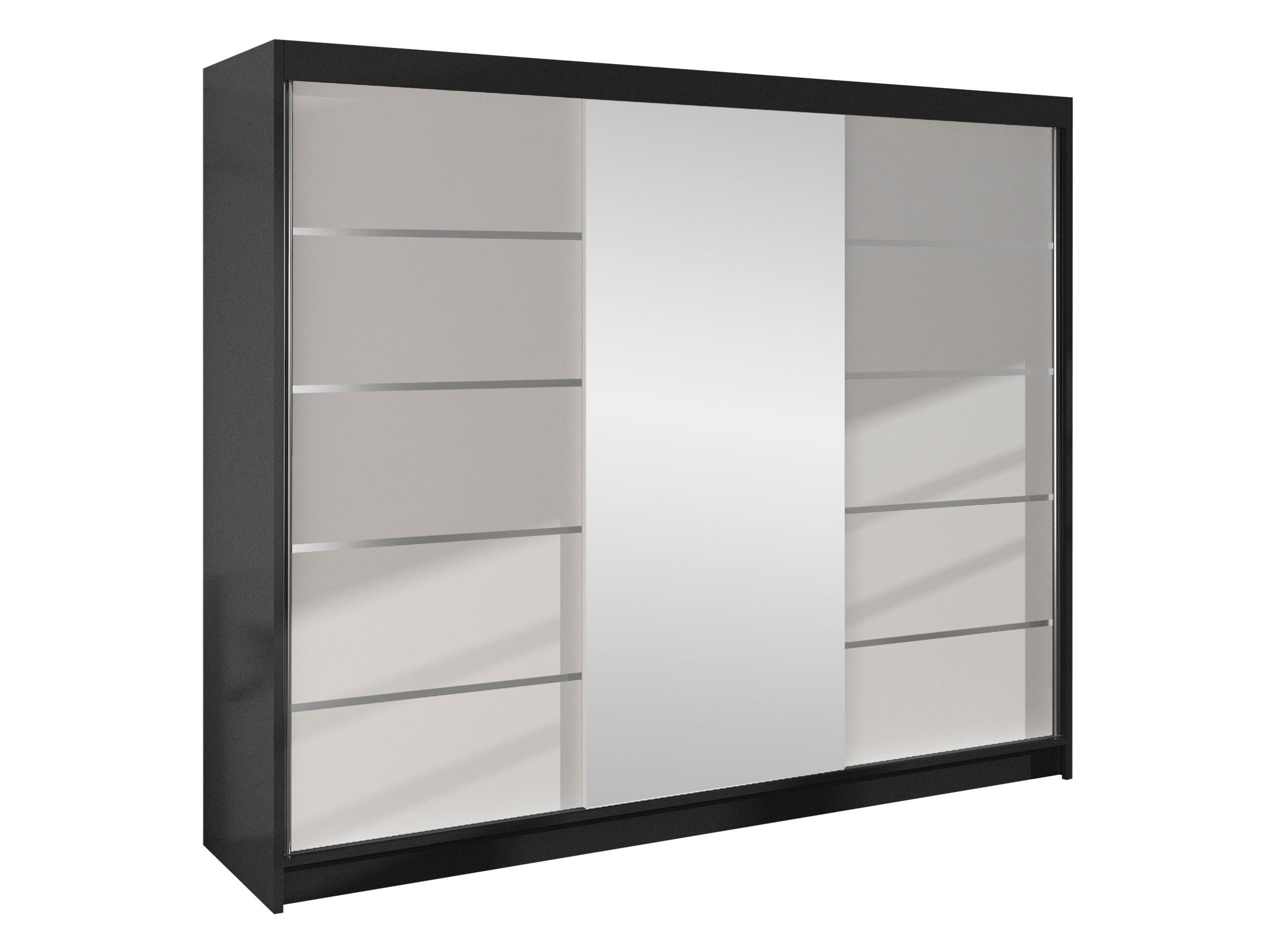 SCHWEBETÜRENSCHRANK Derby VI - Multicolor, Holzwerkstoff/Metall (200/215/58cm) - MIRJAN24