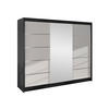 SCHWEBETÜRENSCHRANK Derby VI - Multicolor, Holzwerkstoff/Metall (200/215/58cm) - MIRJAN24