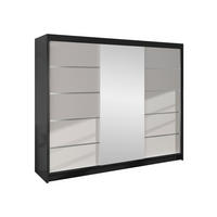 SCHWEBETÜRENSCHRANK Derby VI - Multicolor, Holzwerkstoff/Metall (200/215/58cm) - MIRJAN24
