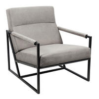 LOUNGESTUHL CHRIS - Grau, Textil (66/77/82cm) - SVITA