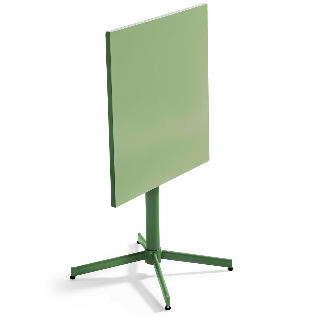 GARTENTISCH , klappbar, Kaktusgrünen - Dunkelgrün, Metall (70/70/72cm) - Oviala