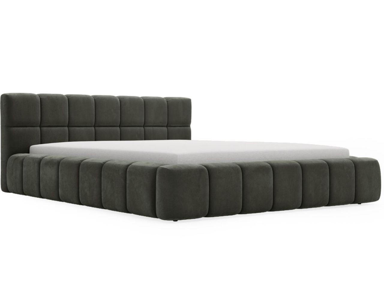 POLSTERBETT Alicante 140x200 Dunkelgrau - Dunkelgrau, Textil (140/200cm) - Graingold