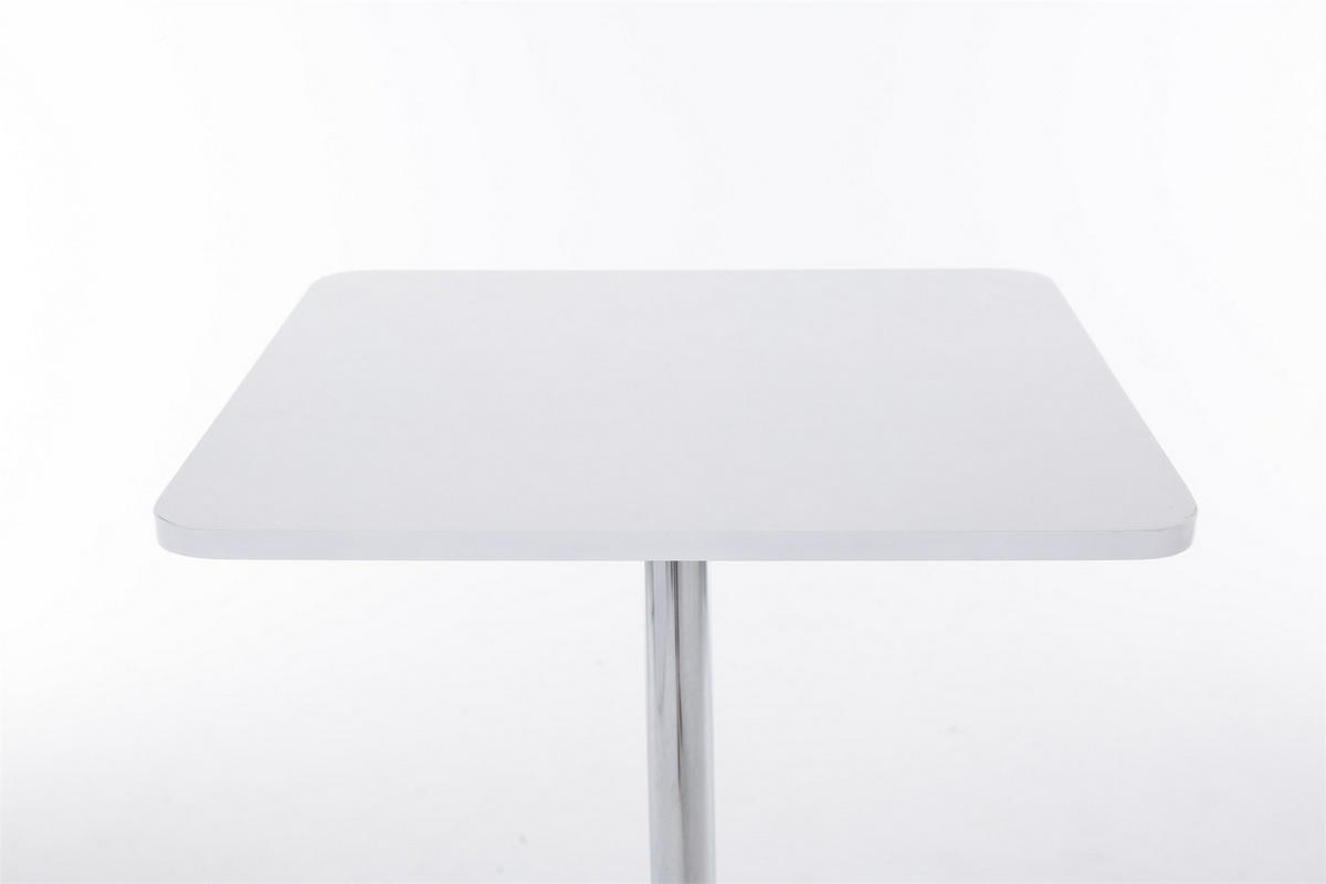 STEHTISCH eckig 60/60/108 cm Holz weiß - Weiß, Holz/Metall (60/60/108cm) - CLP