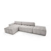 ECKSOFA mit Schlaffunktion Liptitz La, Hellgrau - Hellgrau, Textil (100/363cm) - Fedve