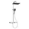 ÜBERKOPFBRAUSESET mit Drei Wasserauslassmethoden Thermostat mit Ablage Chrom - Chromfarben, Metall (44.5/127/45cm) - EMKE