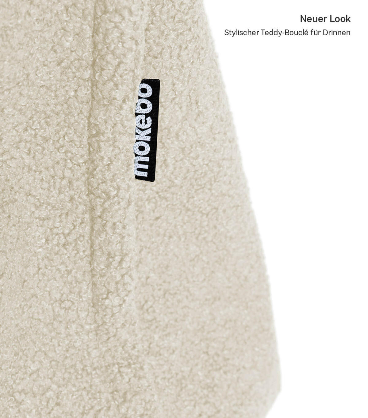 SITZSACK BEZUG Das Kuschel-Cover - Beige, Textil (170/130/2cm) - Mokebo