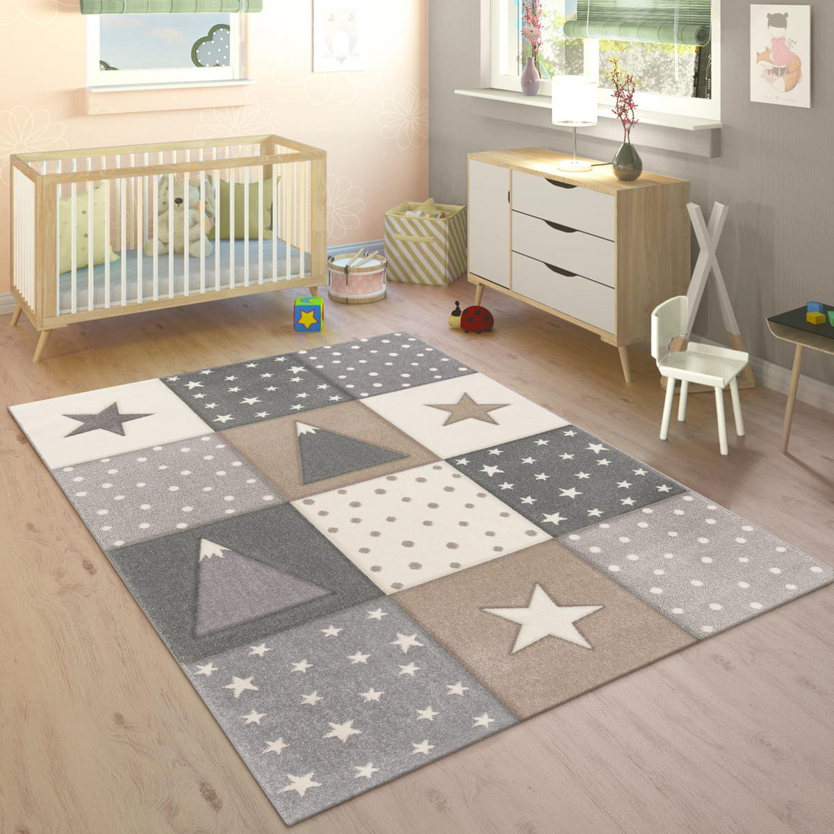 KINDERTEPPICH 80/150 cm Cosmo 340 - Beige, Kunststoff (80/150cm) - Paco Home