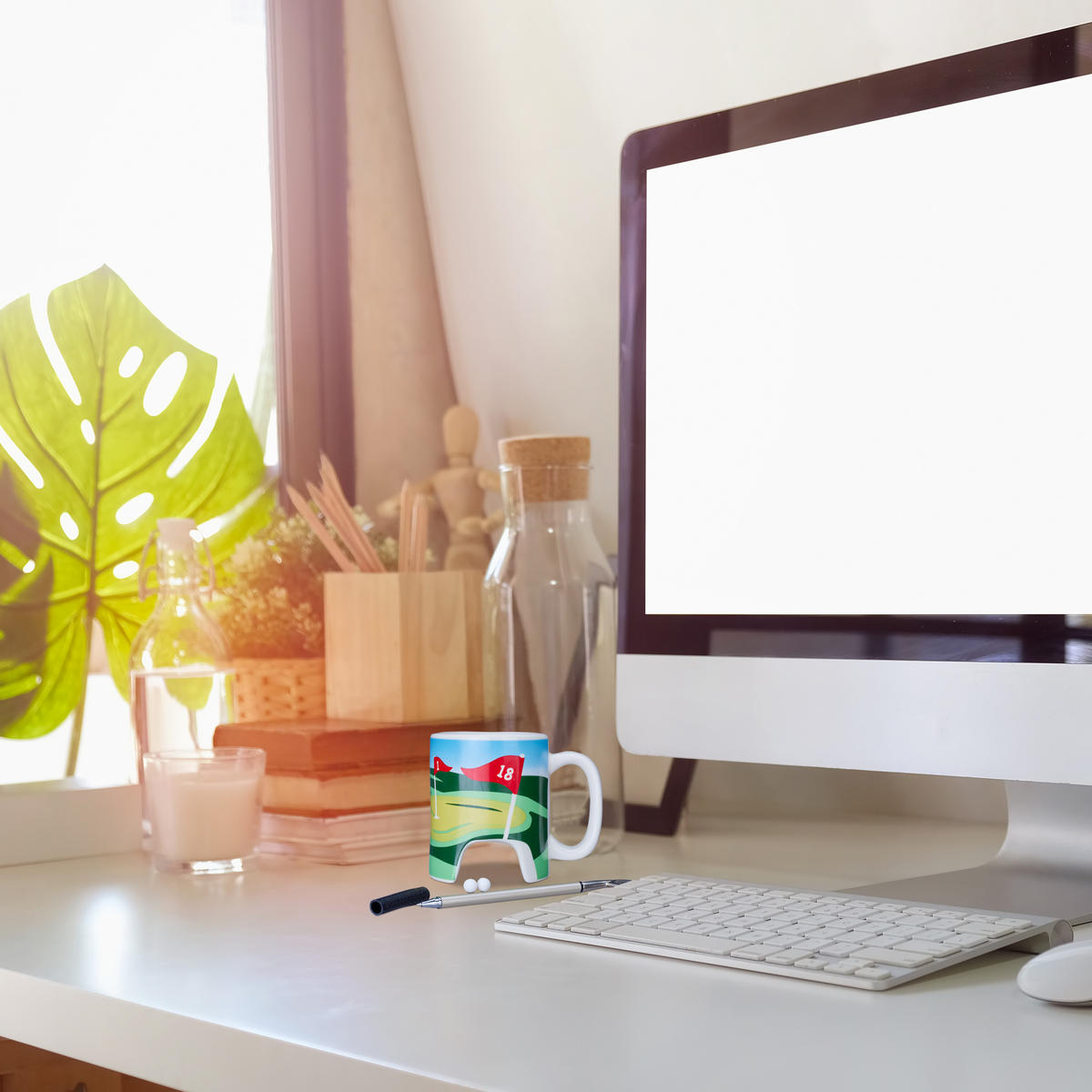 GOLFOVÝ pohár - viacfarebná, kov/keramika (0.25L) - Relaxdays