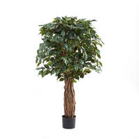 KUNSTBAUM Künstlicher Ficus – Amadior 150 cm - Grün, Kunststoff (150cm) - aplanta