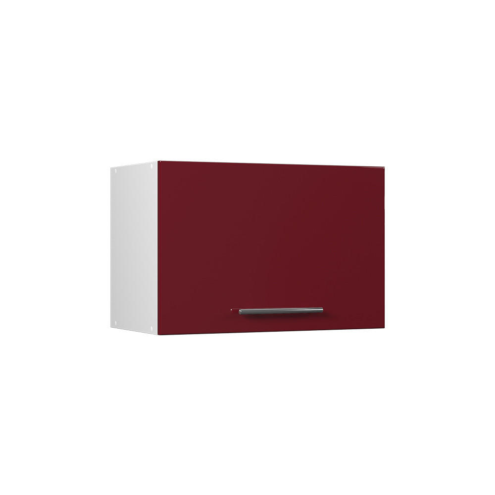 VĚŠÁK NA STĚNU Fame-Line, Bordó červená vysoký lesk/Bílá, 60 cm - bílá/bordeaux, kompozitní dřevo (60/40/34.1cm) - Vicco