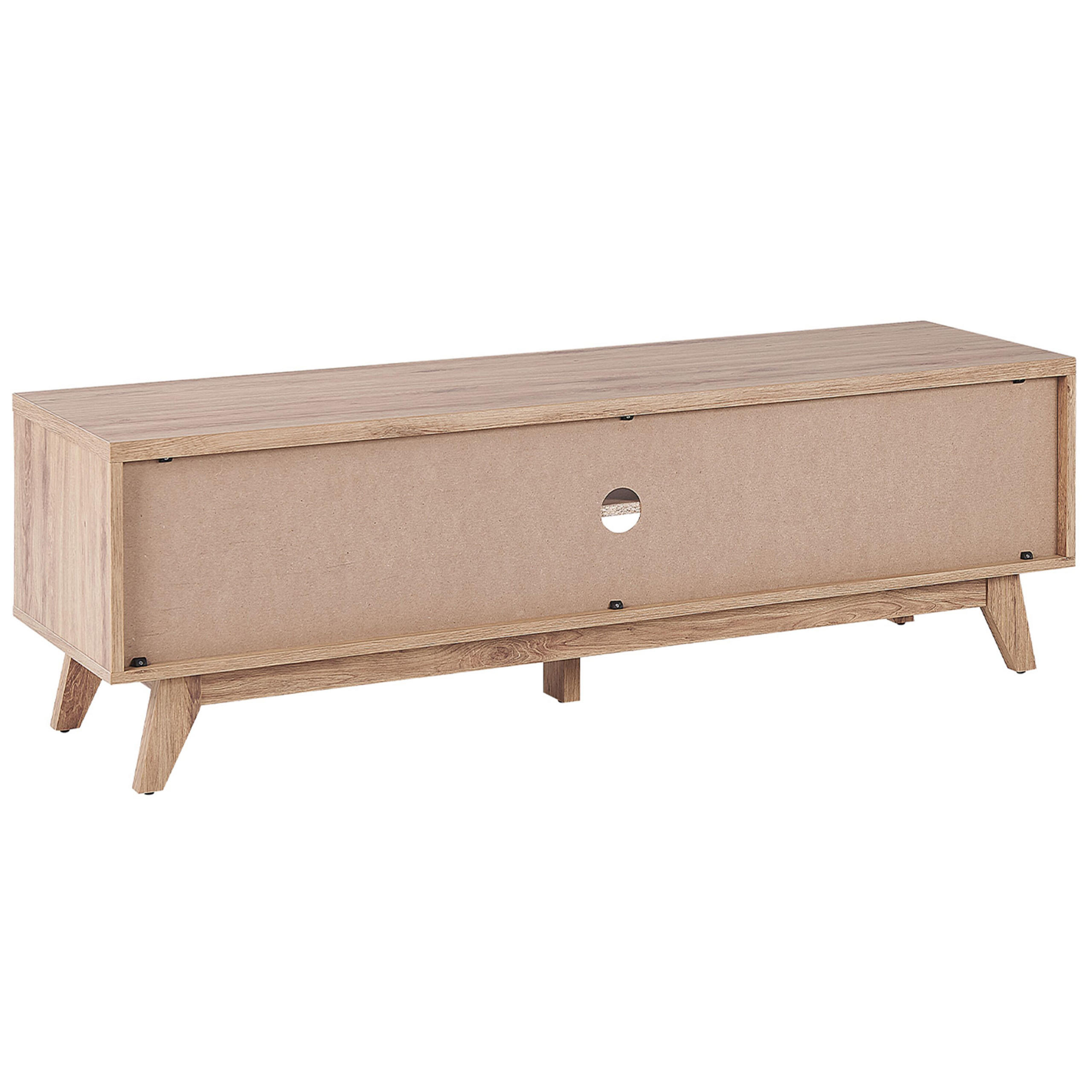 Beliani Tv-Möbel Hellbraun 140x45x40 cm