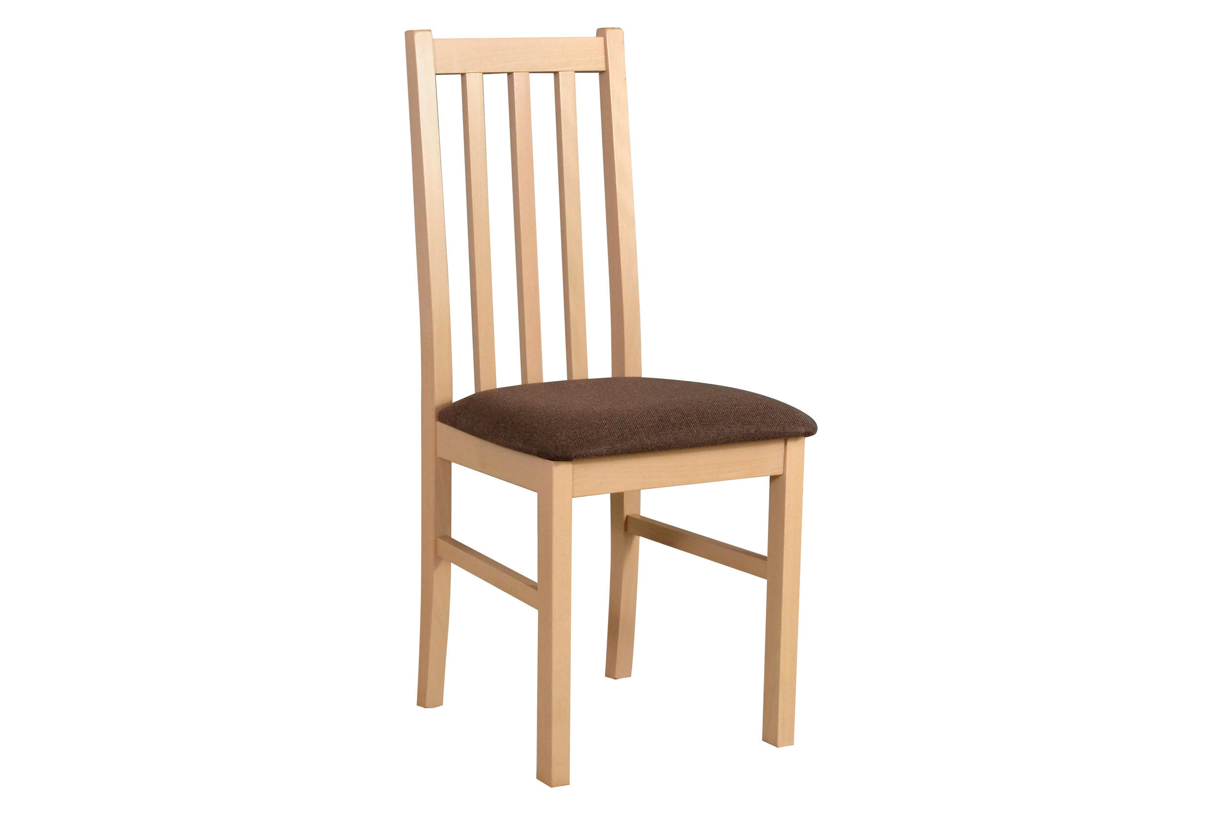 STUHL 2er Set BOS 10, sonoma - Braun/Sonoma Eiche, Holz (43/94/40cm) - Leaf Design