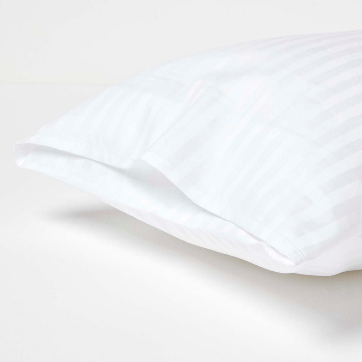 KINDER-KISSENBEZÜGE 2er-Set, Damast-Streifen - Weiß, Textil (40/60cm) - Homescapes