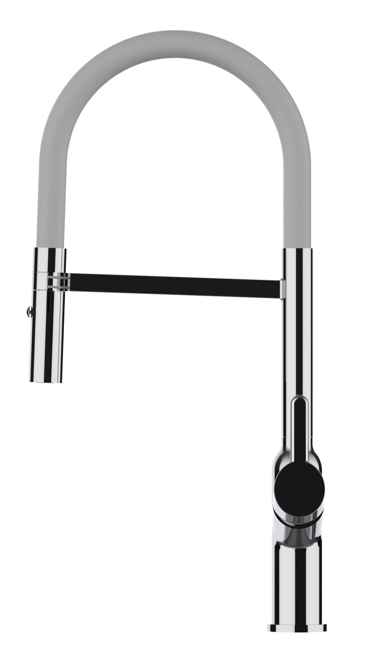 KÜCHENARMATUR, Verchromt und Grau, 2-Strahl-Brause - Chromfarben, Metall (23/46.5/23cm) - VIZIO