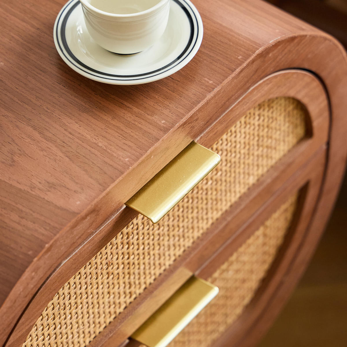 NACHTTISCH Rechteckig Braun 40 x 36 x 64 cm - Braun, Holz (45.5/64/34cm) - Nordlys