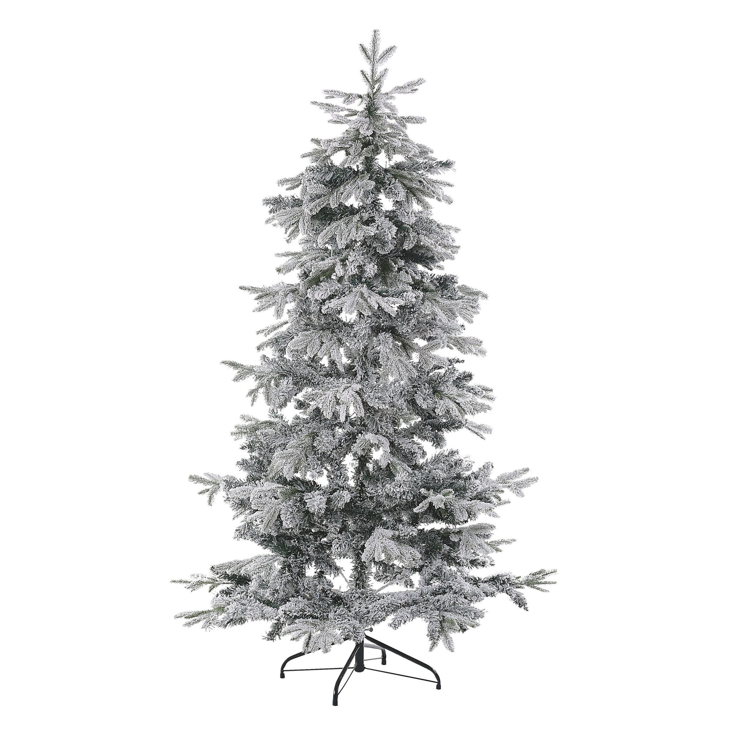 WEIHNACHTSBAUM 180 cm Weiß Tomichi - Weiß, Kunststoff (180cm) - Beliani
