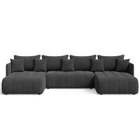 ECKSOFA Ardi U Anthrazit - Anthrazit, Holz/Textil (353/180cm) - Graingold