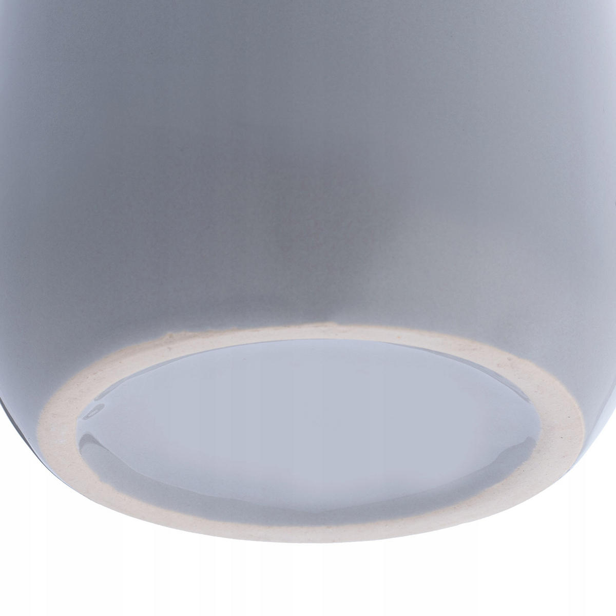 BADEZIMMERBECHER 10 cm, grau - Grau, Keramik (10/10cm) - KADAX