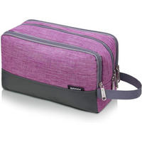 KULTURBEUTEL Lila 24 x 15 x 12 cm - Lila, Textil (5/2/5cm)