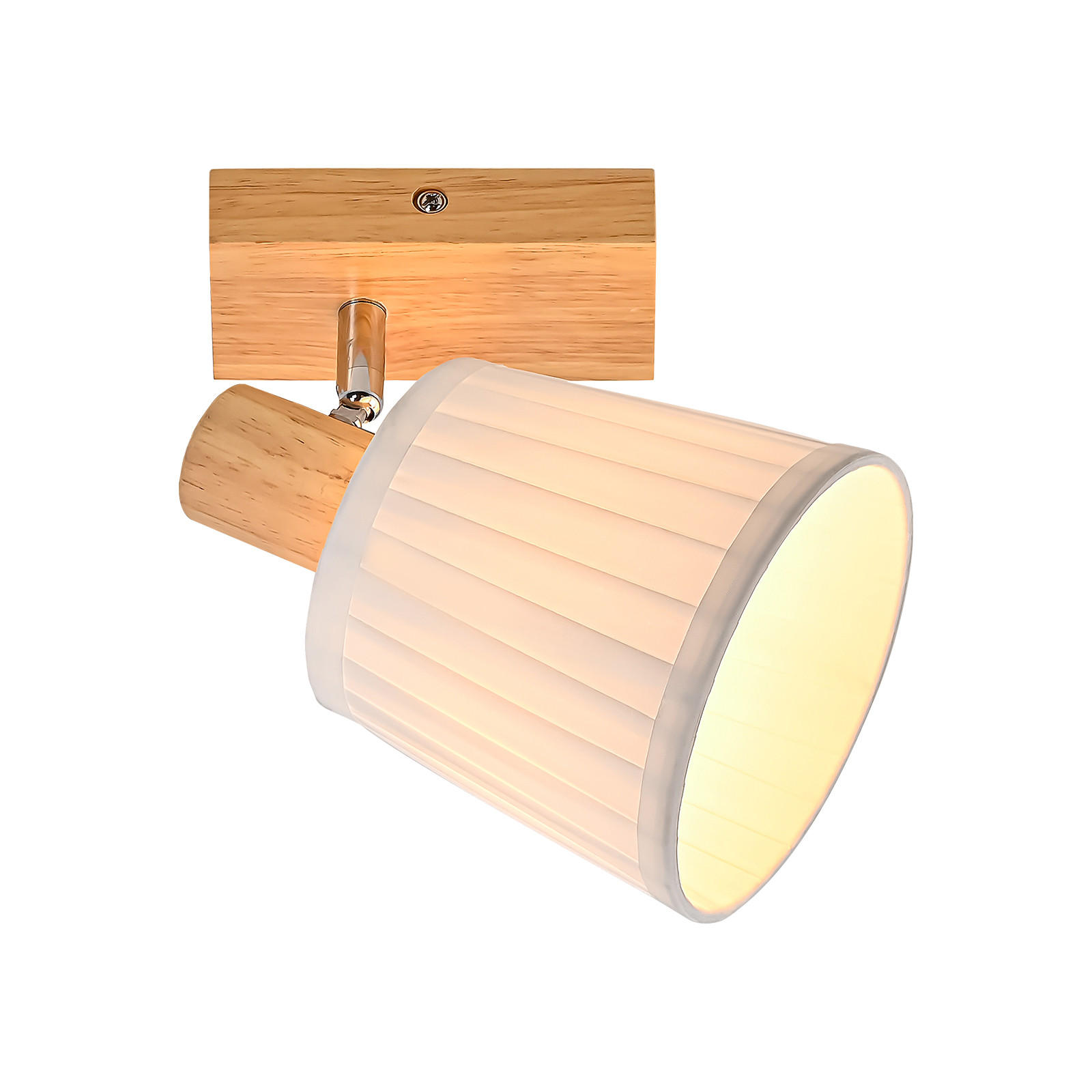 DECKENSTRAHLER Feuerfänger II 20x13x16cm - Braun, Holz (20/13/16cm) - Nettlife