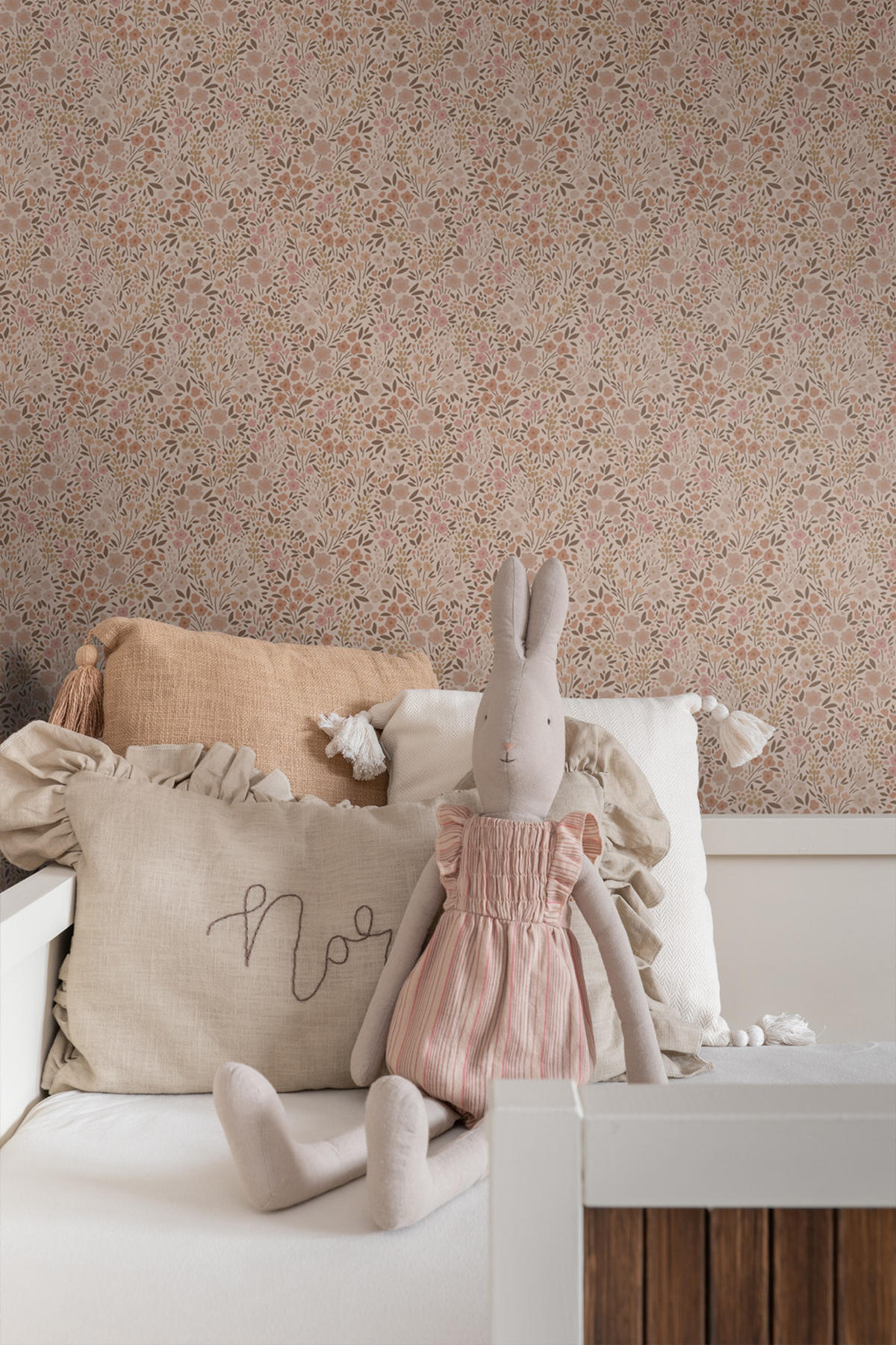 TAPETE Blumen 53 cm x 10.05 m - Pink, Papier (53/0.1cm) - ESTAhome