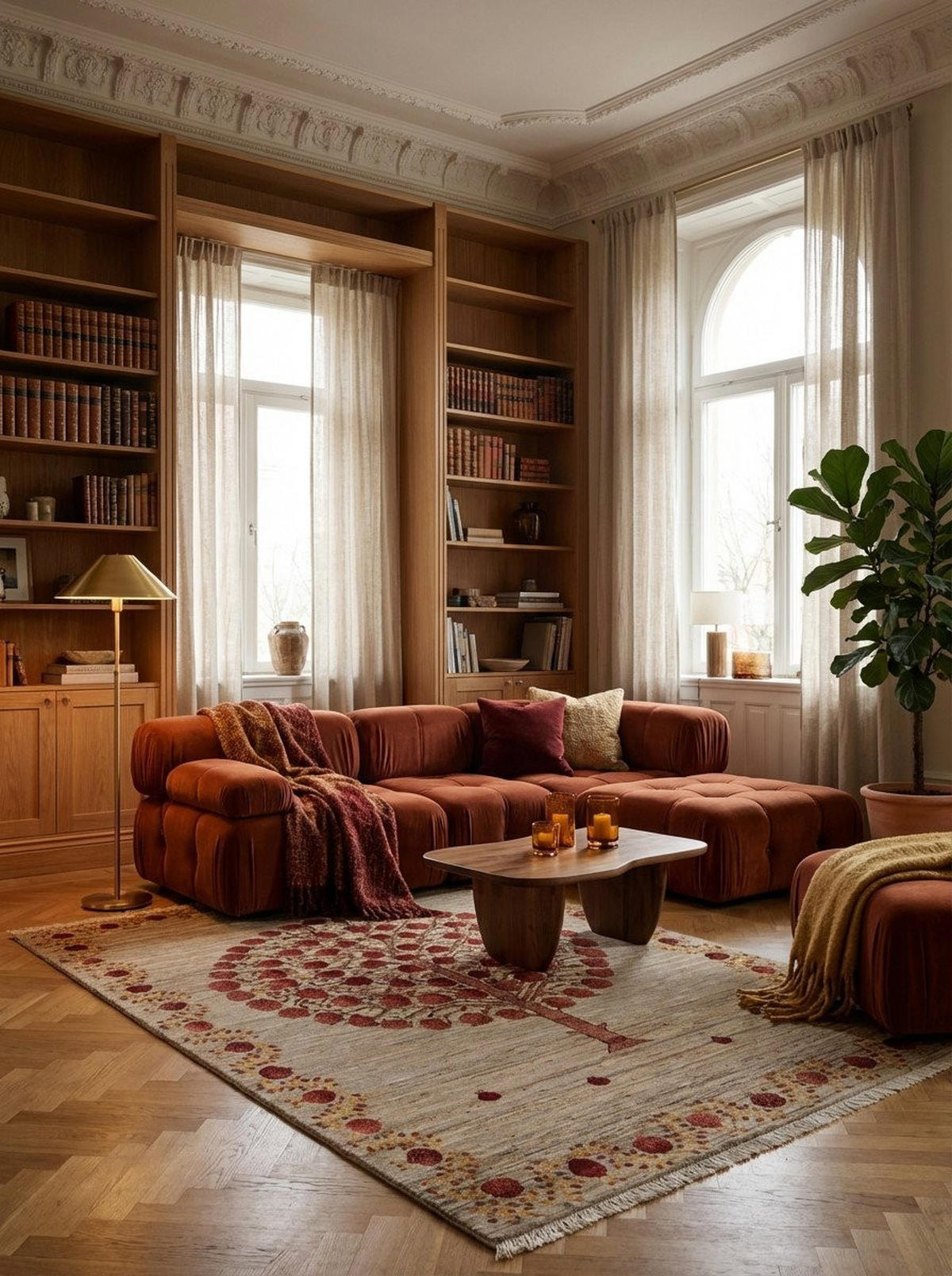 TEPPICH Rizbaf Braun 250/163 cm Schurwolle - Braun, Textil (163/250cm) - Looma